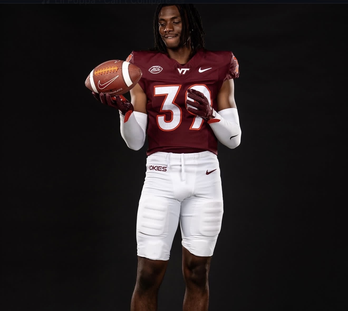 Terry Wiggins in Virginia Tech uniform